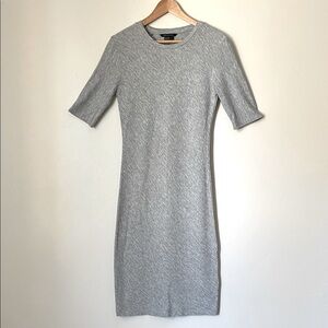 Armani Exchange Light Gray Midi Dress